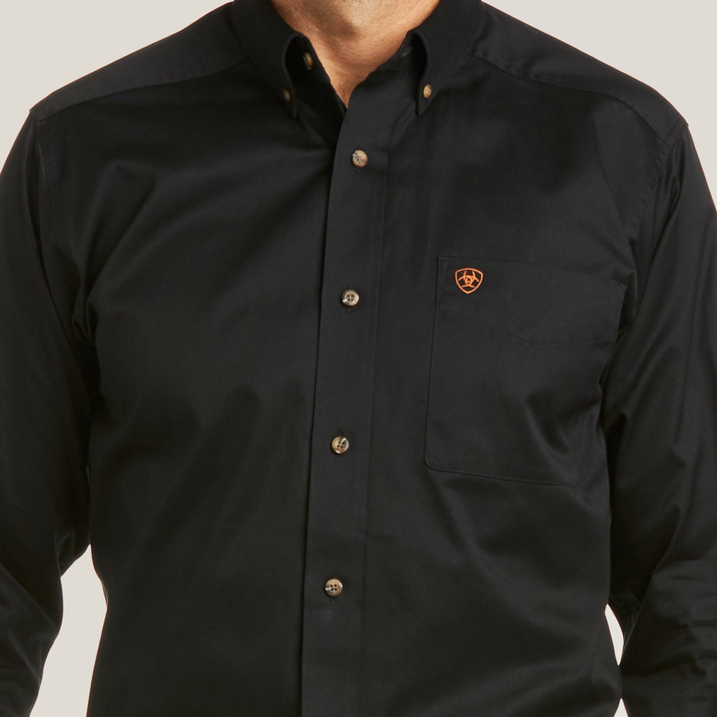Chemise Twill Classique Noire