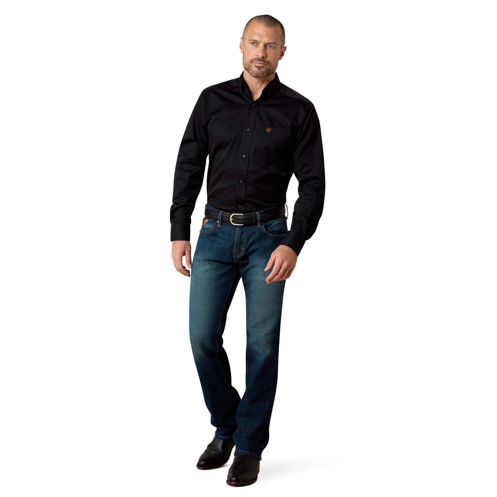 Chemise Twill Classique Noire