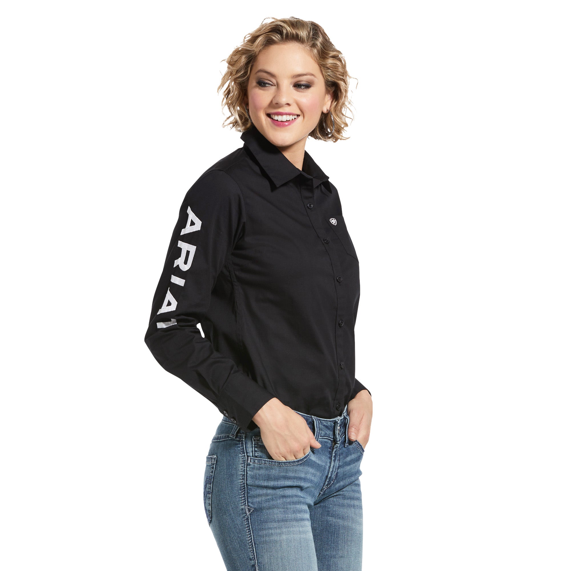 Chemise Ariat Femme – Team Kirby Stretch Black