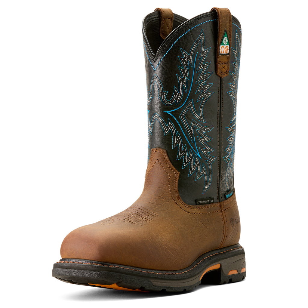 Ariat WorkHog® Homme – Tumbled Bark / Twilight (Botte de Travail Composite)
