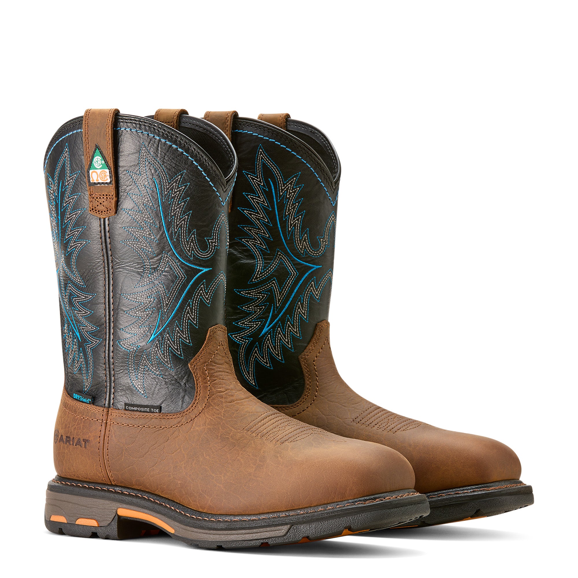 Ariat WorkHog® Homme – Tumbled Bark / Twilight (Botte de Travail Composite)