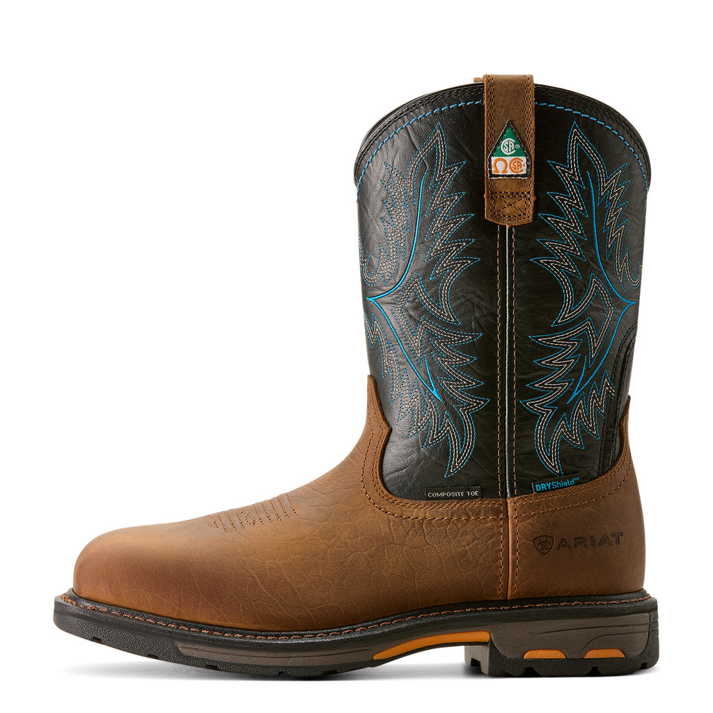 Ariat WorkHog® Homme – Tumbled Bark / Twilight (Botte de Travail Composite)