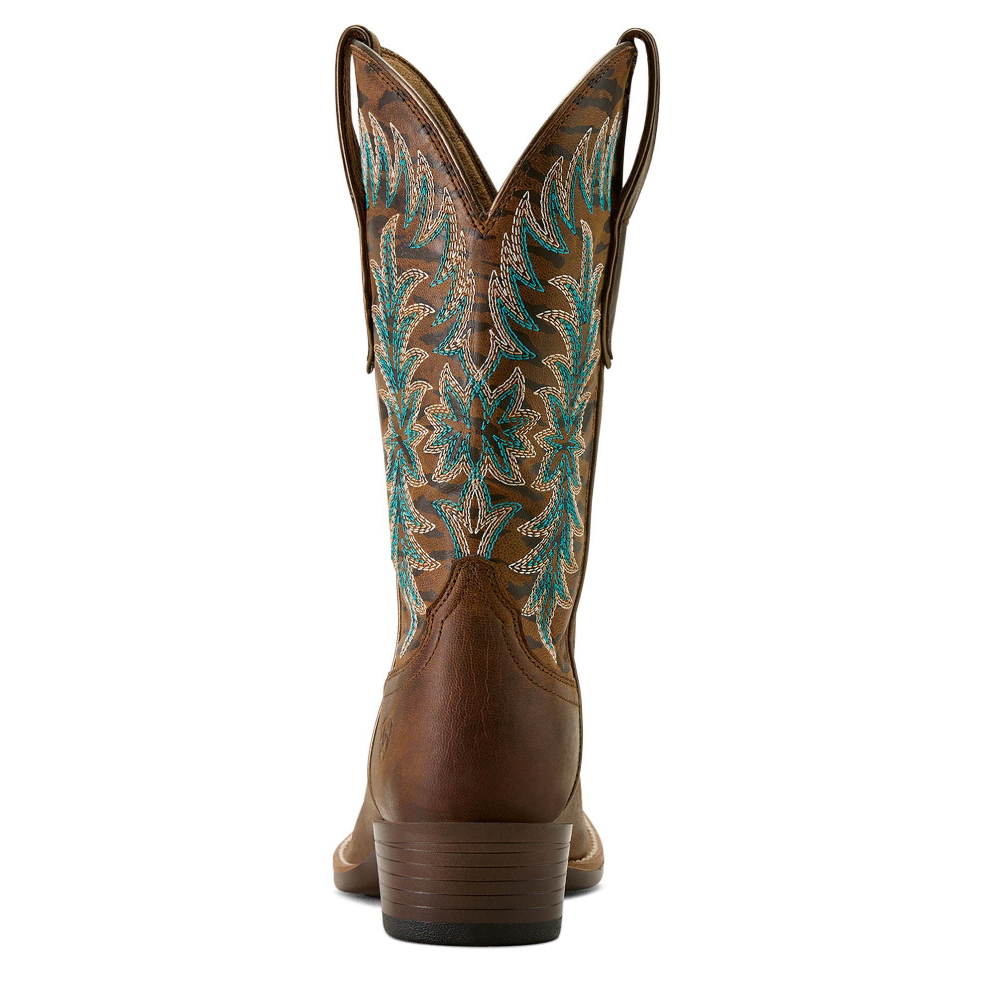 Ariat Beaumont Femme – Sassy Brown / Gilded Tiger Print (Botte Western K Toe)