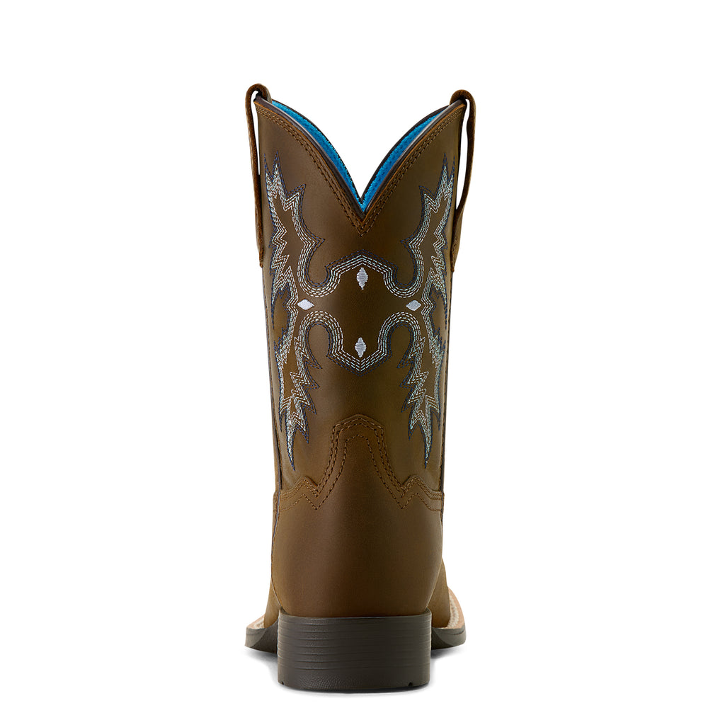 Botte Ariat Enfant – Tombstone Distressed Brown (Bout carré large)