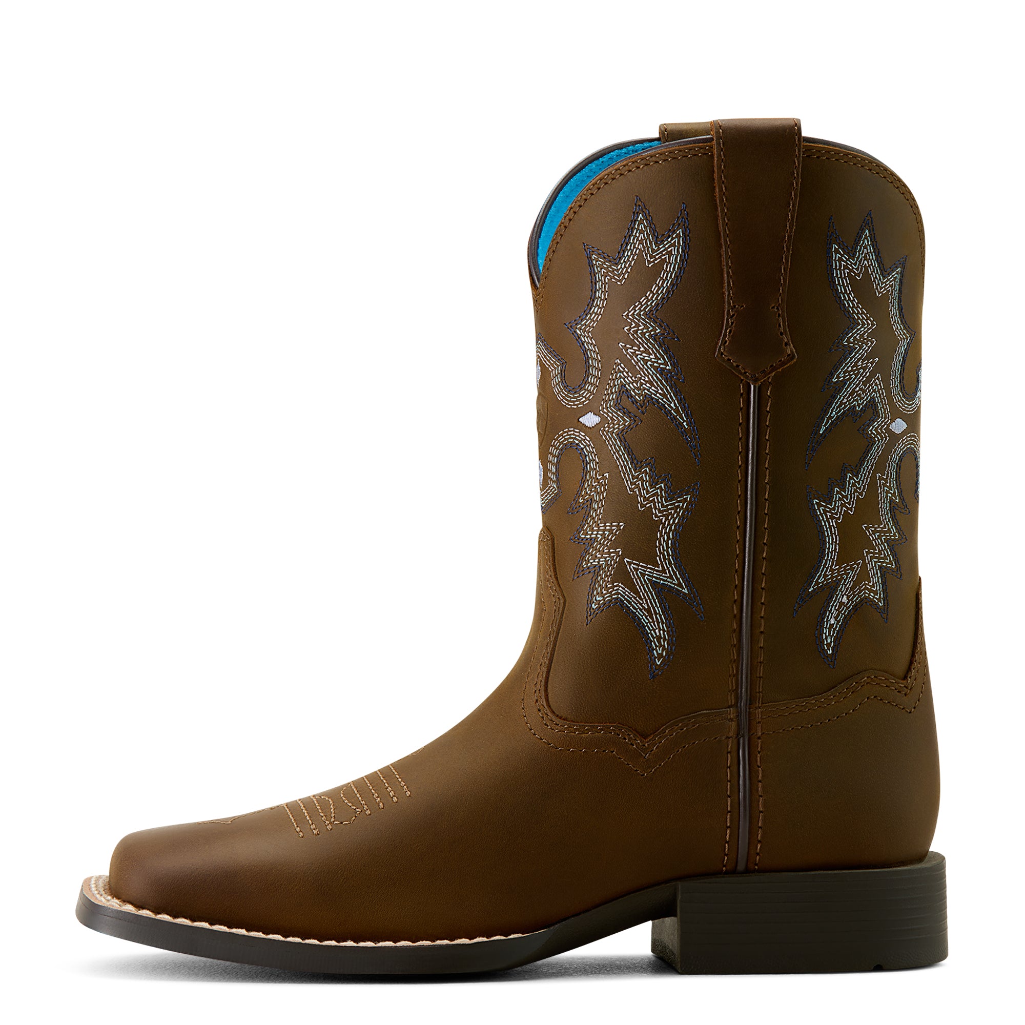 Botte Ariat Enfant – Tombstone Distressed Brown (Bout carré large)