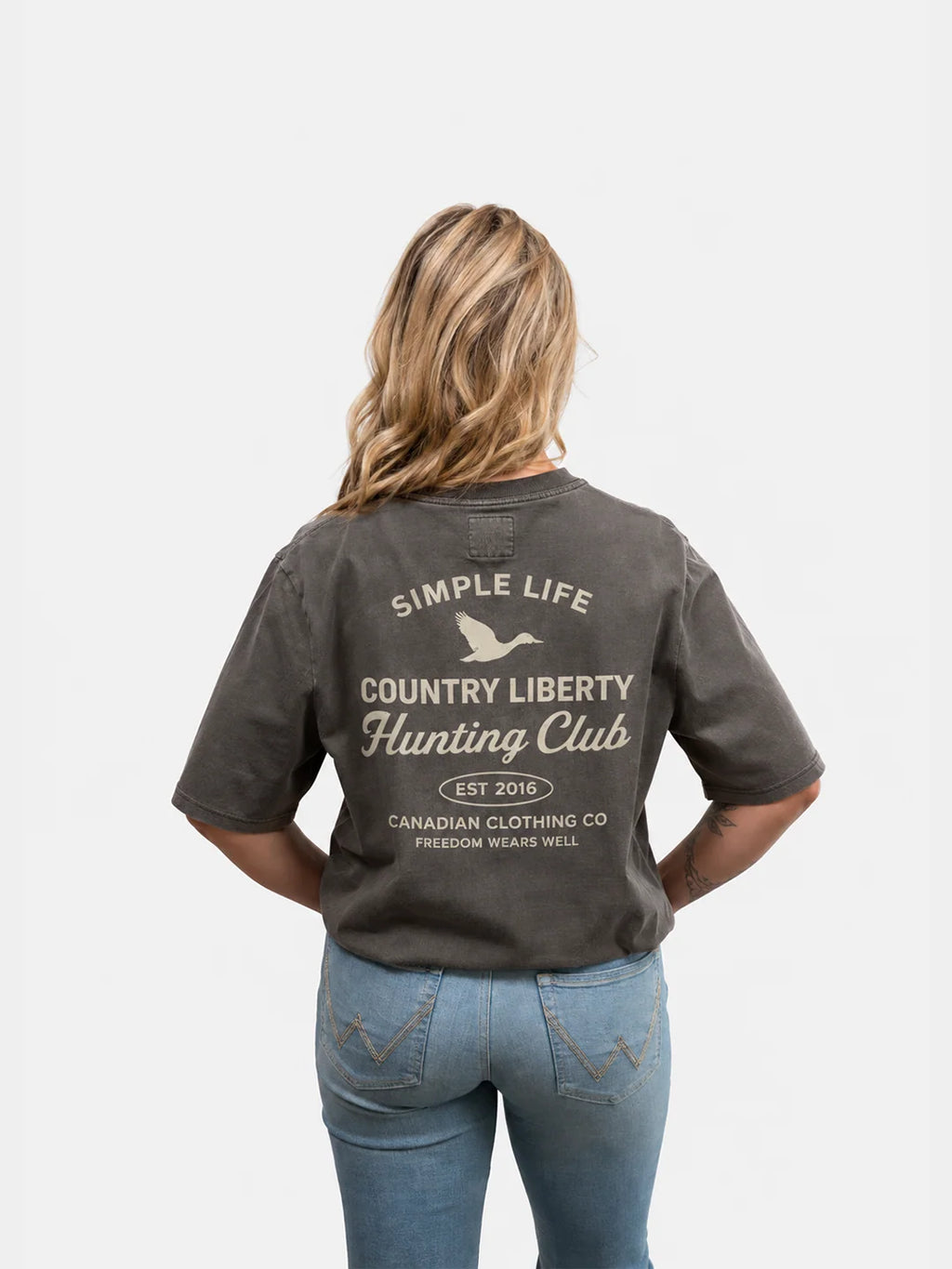 Grey/Naturel CL Hunting Club Tee