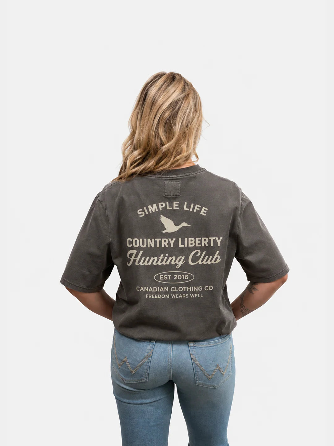 Grey/Naturel CL Hunting Club Tee