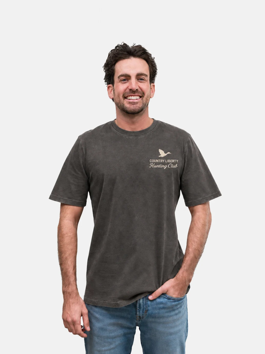 Grey/Naturel CL Hunting Club Tee