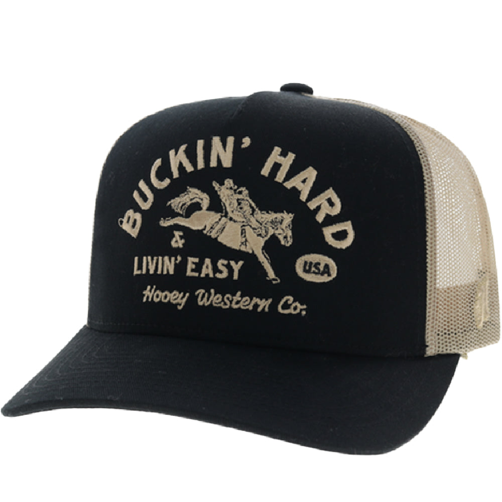 Casquette Hooey Buckin’ Hard - Noir / Beige