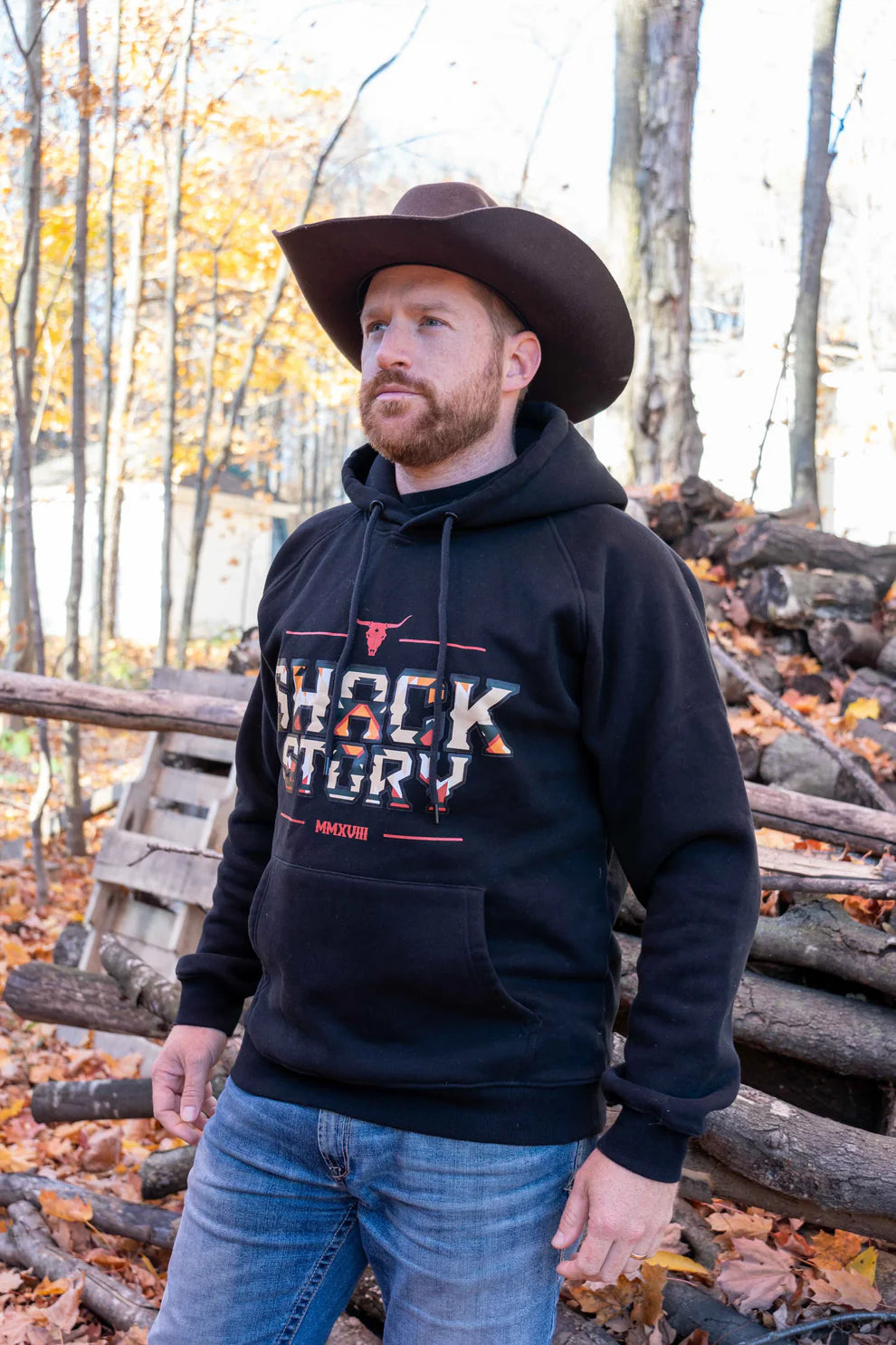 Hoodie Shack Story Aztec Noir
