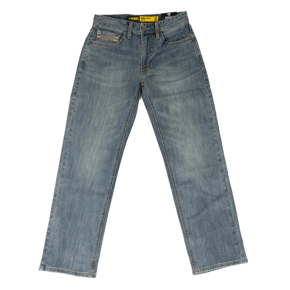 Jeans Rope Stitch Cannon – Délavage moyen vintage