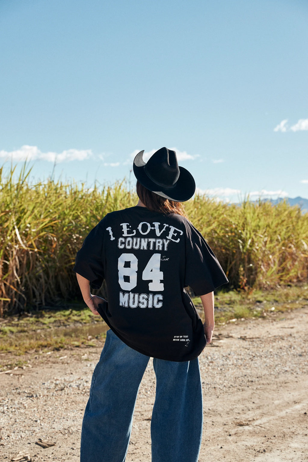 T-shirt I Love Country Music – Noir