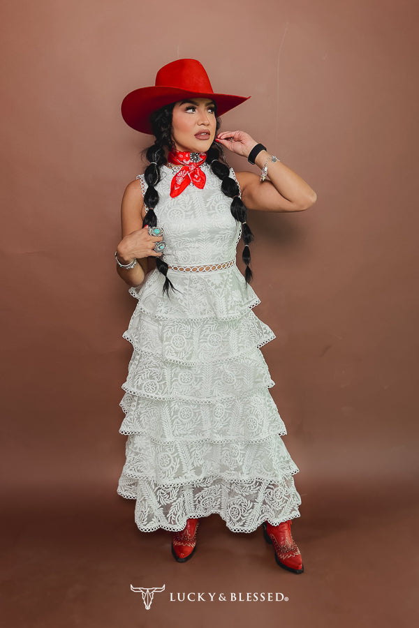Robe blanche dentelle