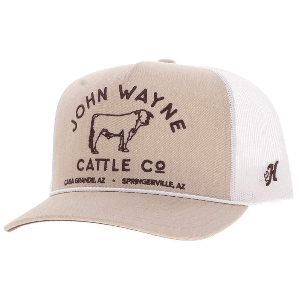 Casquette Hooey John Wayne - Beige / Blanc
