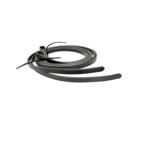 Rênes séparées en cuir latigo noir