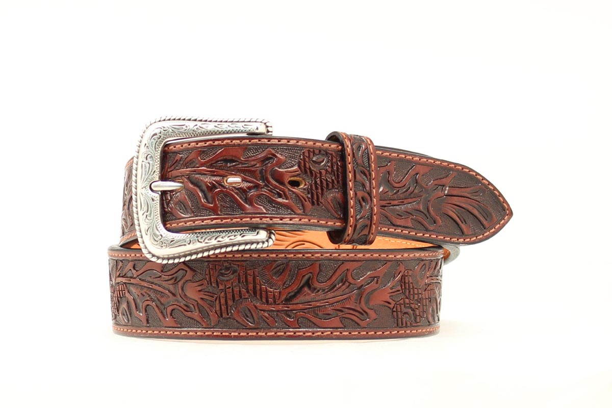 Ceinture Oak Leaf Tooled