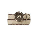 Ceinture Calf Hair Whip Stitch