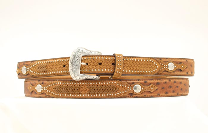 Ceinture Ostrich Overlay
