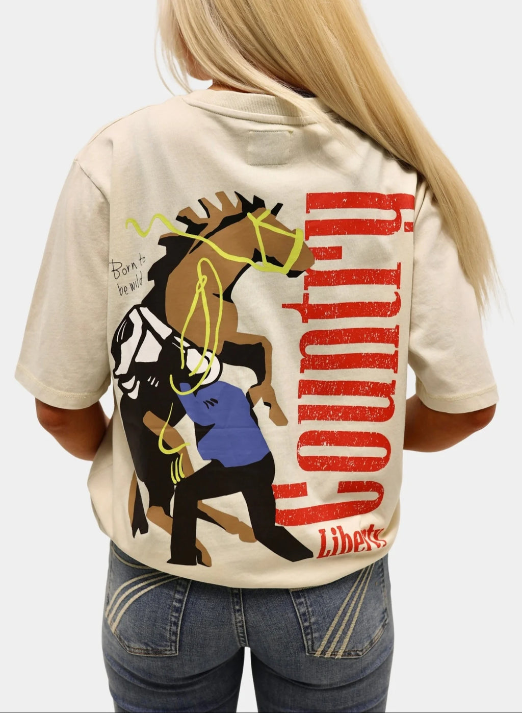 "Country Liberty Signature" vintage charcoal T-shirt