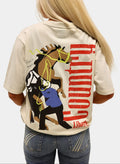 "Country Liberty Signature" vintage charcoal T-shirt