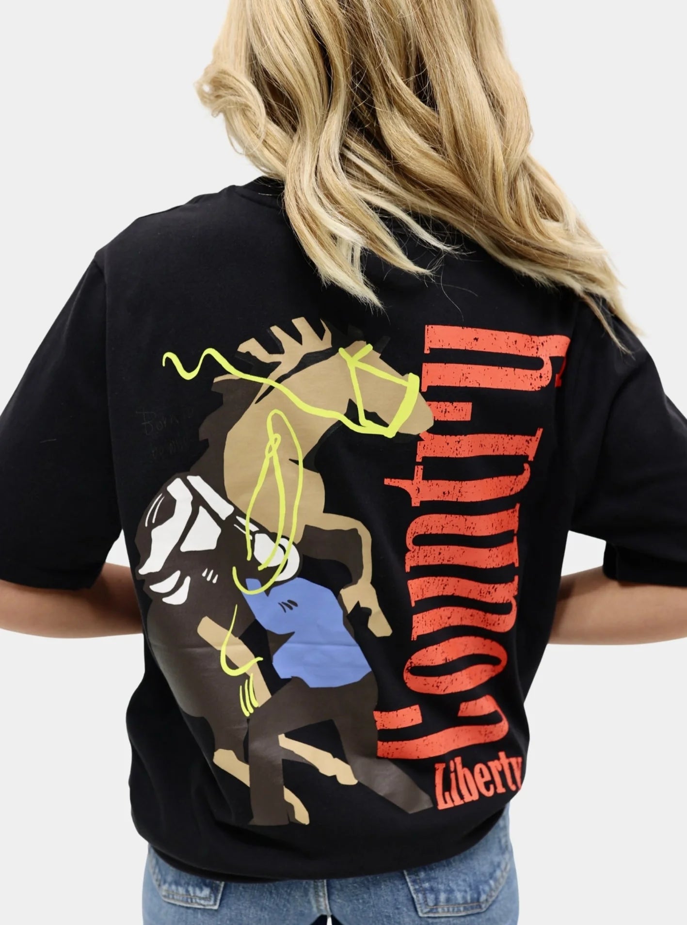 T-shirt Cowboy Legend – Noir