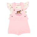 Ensemble salopette courte Pink Horse