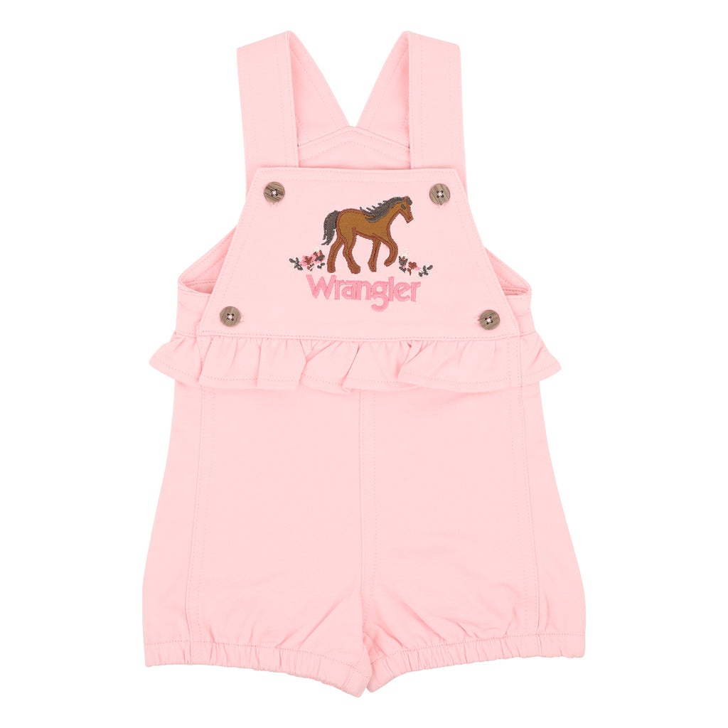 Ensemble salopette courte Pink Horse