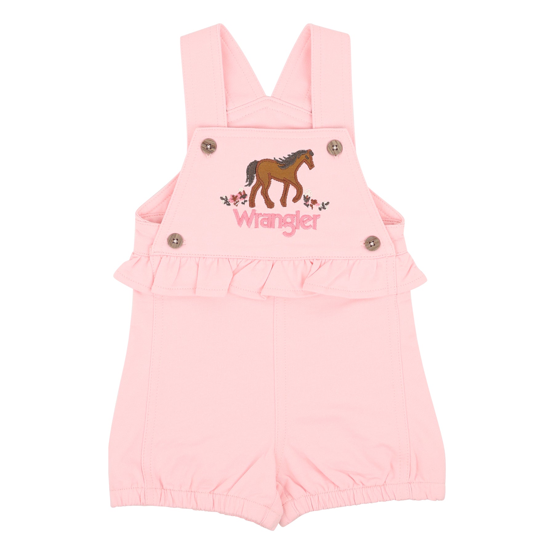 Ensemble salopette courte Pink Horse