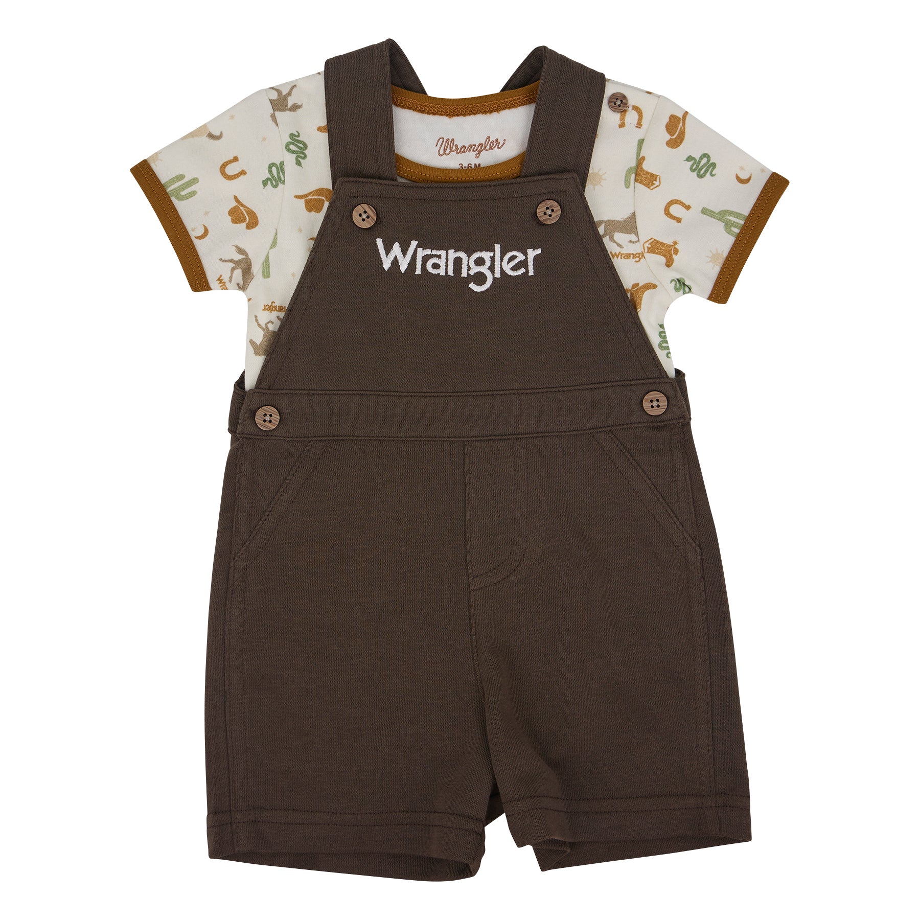 Ensemble salopette courte Cowboy