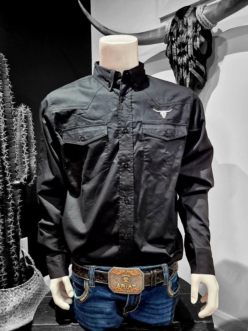 Chemise rider noir Homme