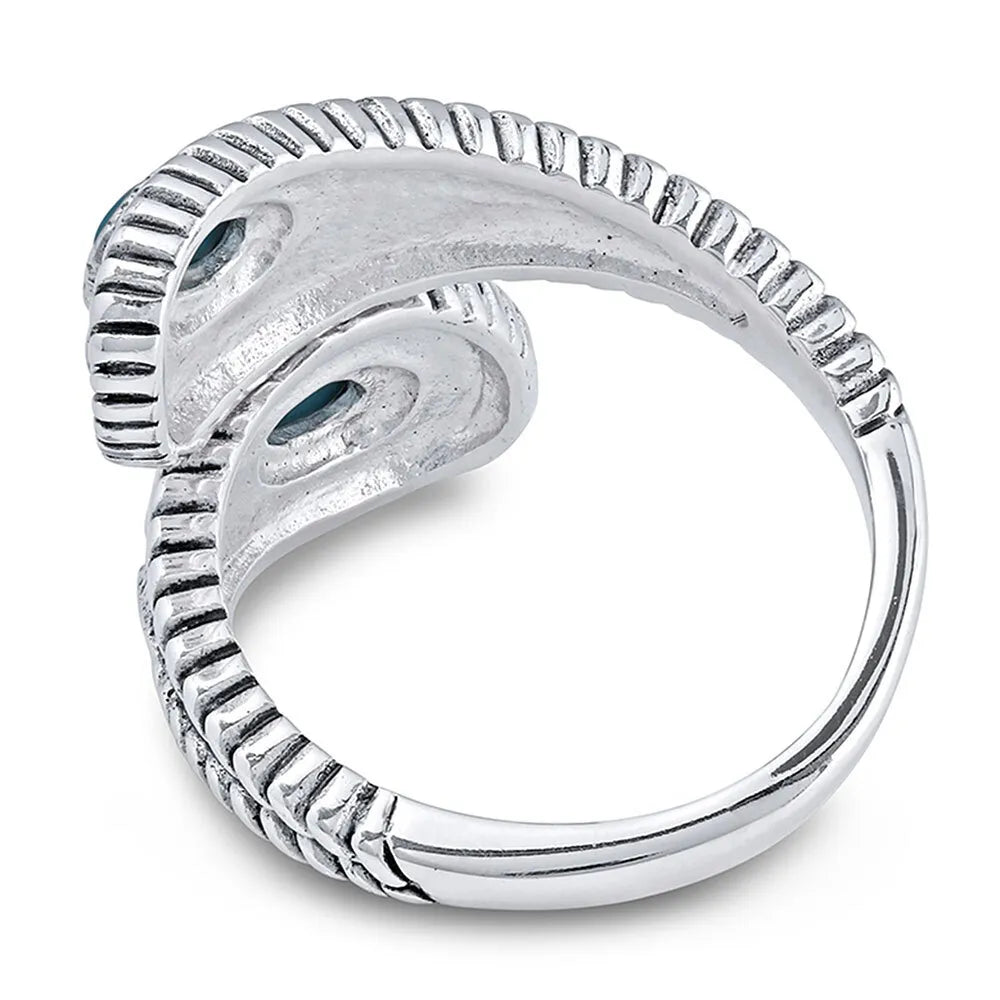 Bague ouverte Balancing The Whole Turquoise