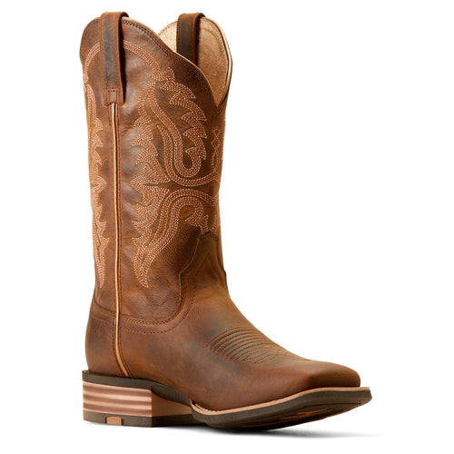 Ariat Olena Femme – Sassy Brown (Botte Western Bout Carré Large)
