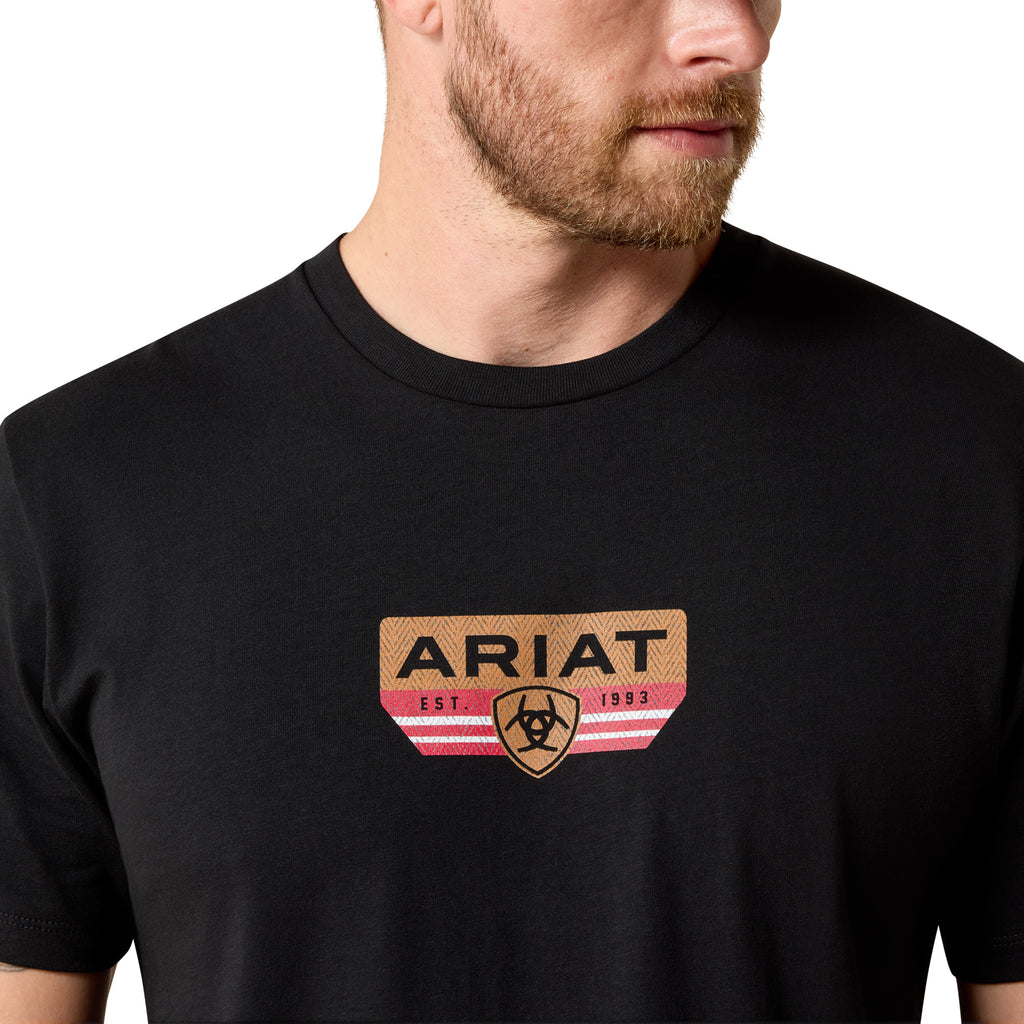 T-shirt Ariat Homme – Highland Sundowner Classic Fit Black