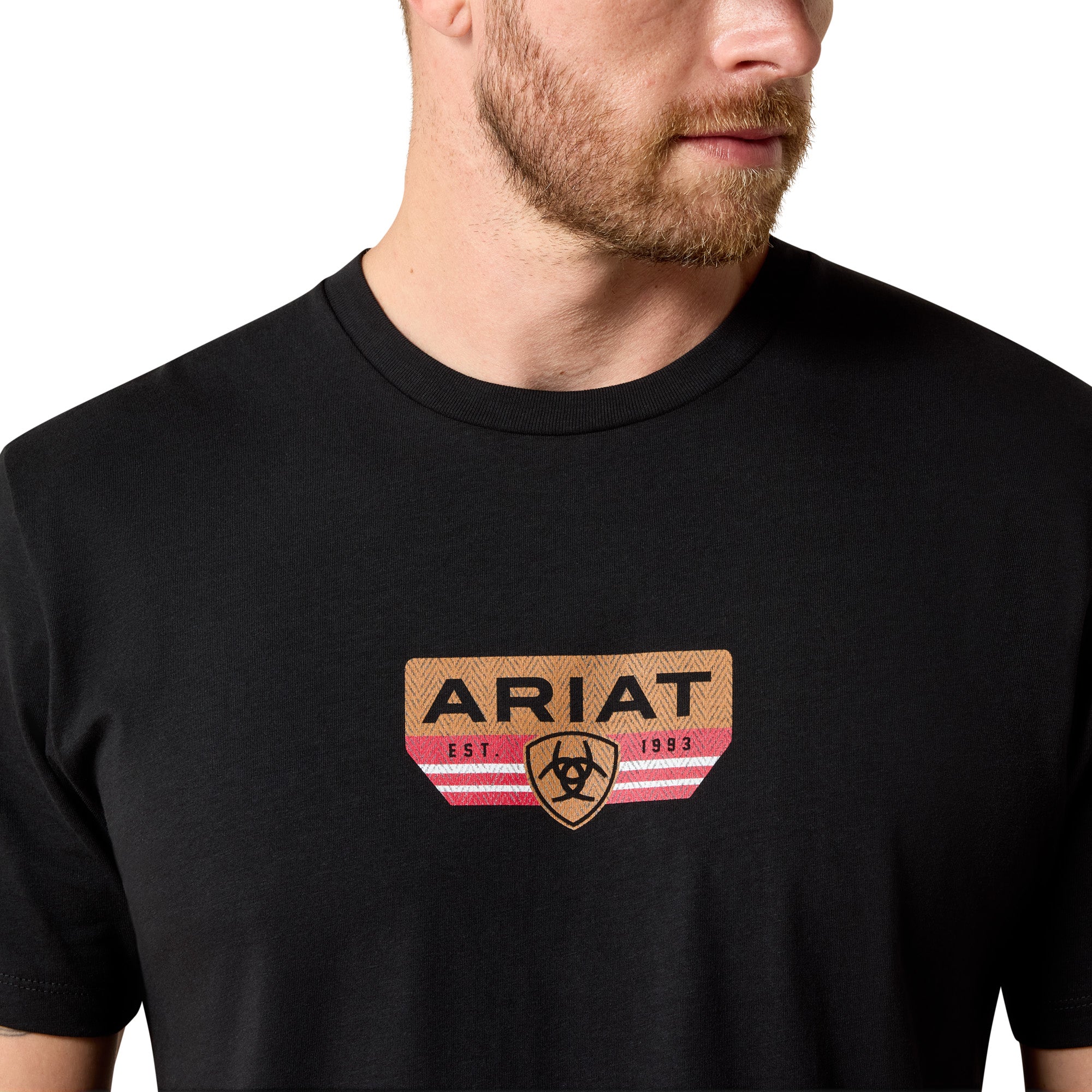 T-shirt Ariat Homme – Highland Sundowner Classic Fit Black