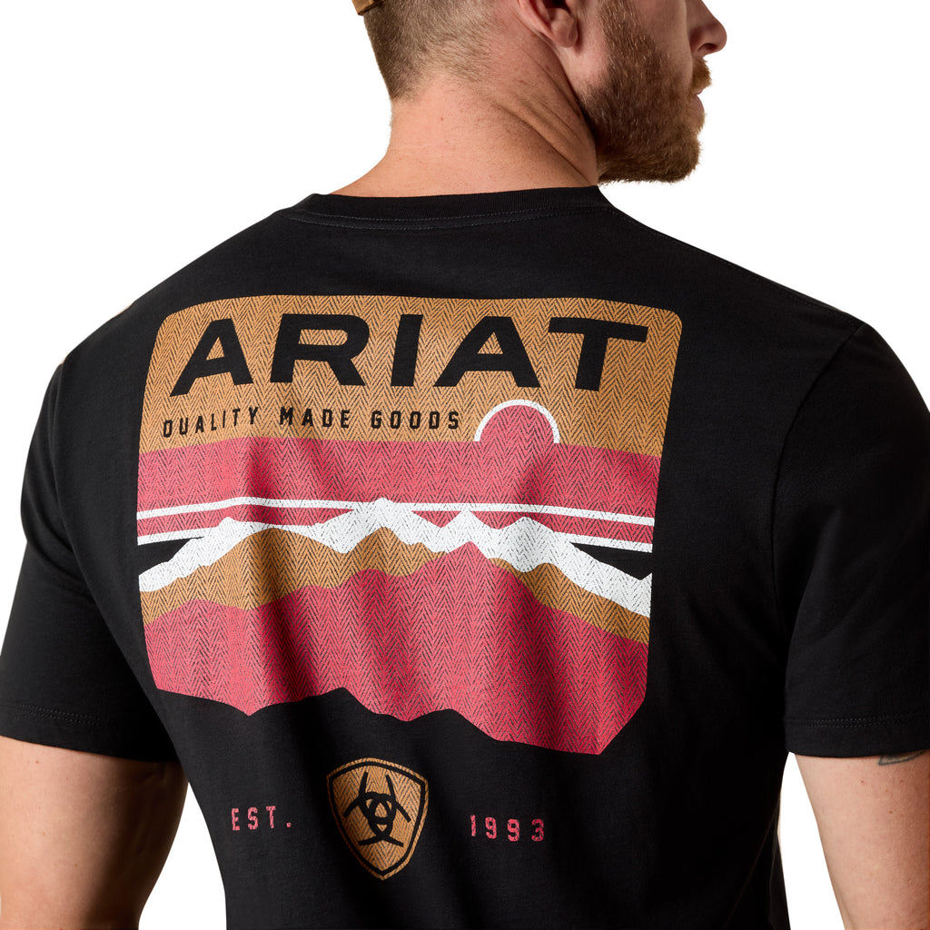 T-shirt Ariat Homme – Highland Sundowner Classic Fit Black