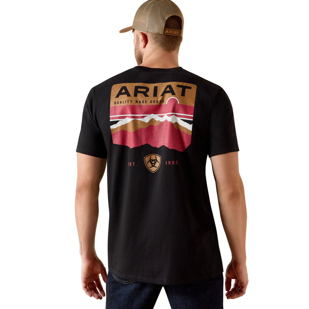 T-shirt Ariat Homme – Highland Sundowner Classic Fit Black