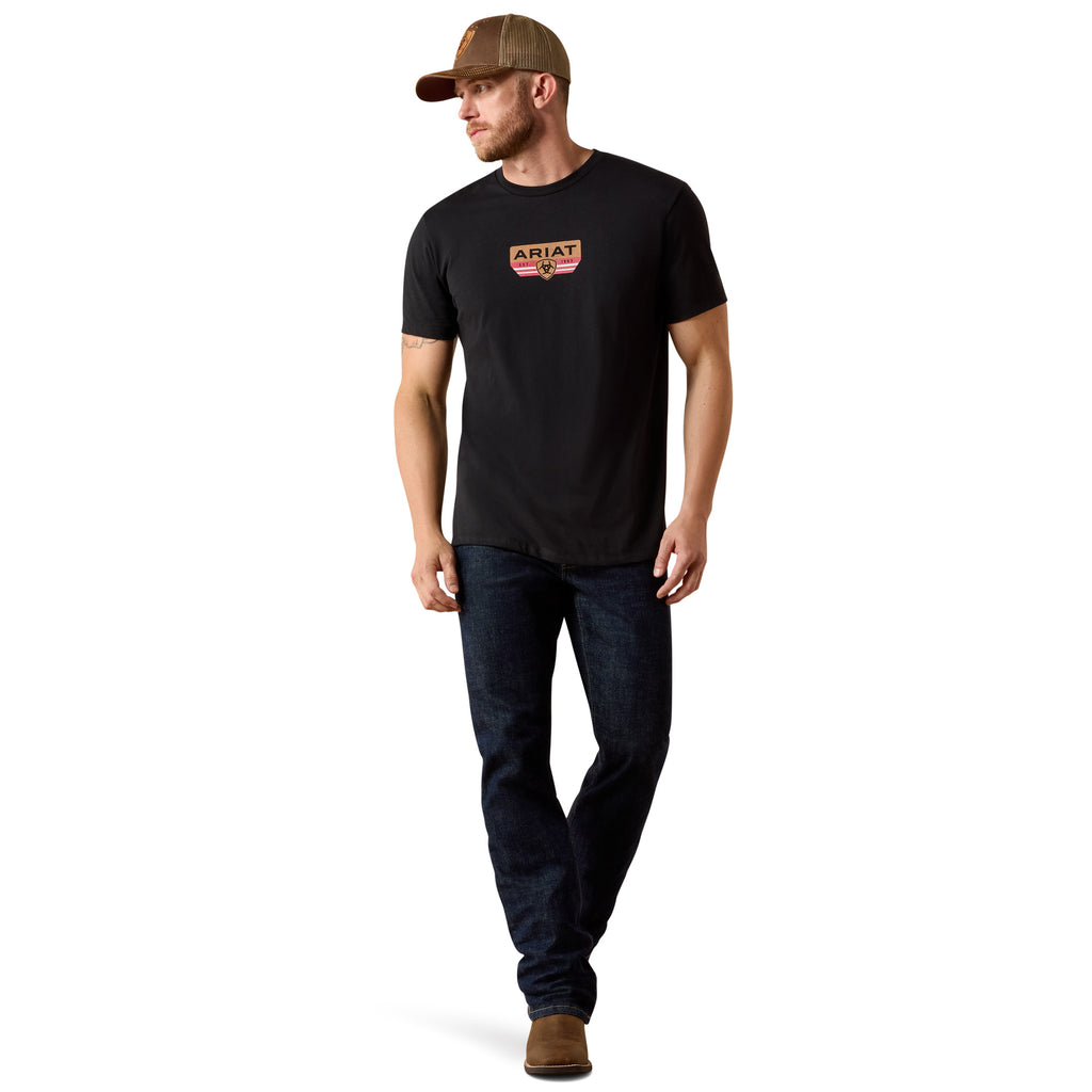 T-shirt Ariat Homme – Highland Sundowner Classic Fit Black