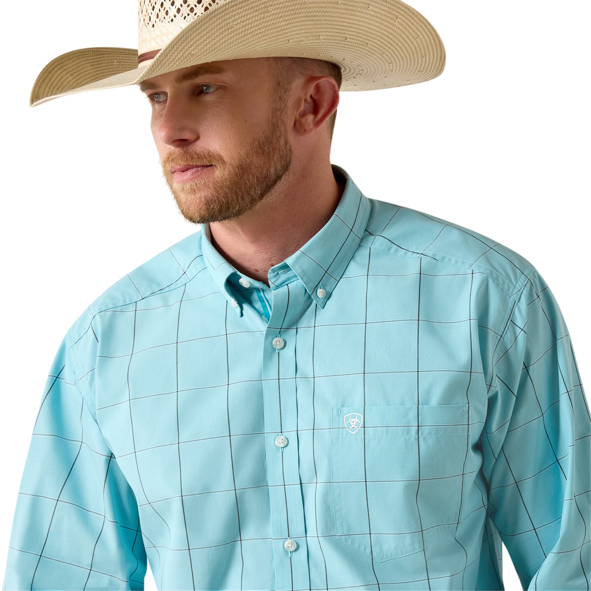 Chemise Ariat Homme – Pro Series Platt Blue Elixir Plaid