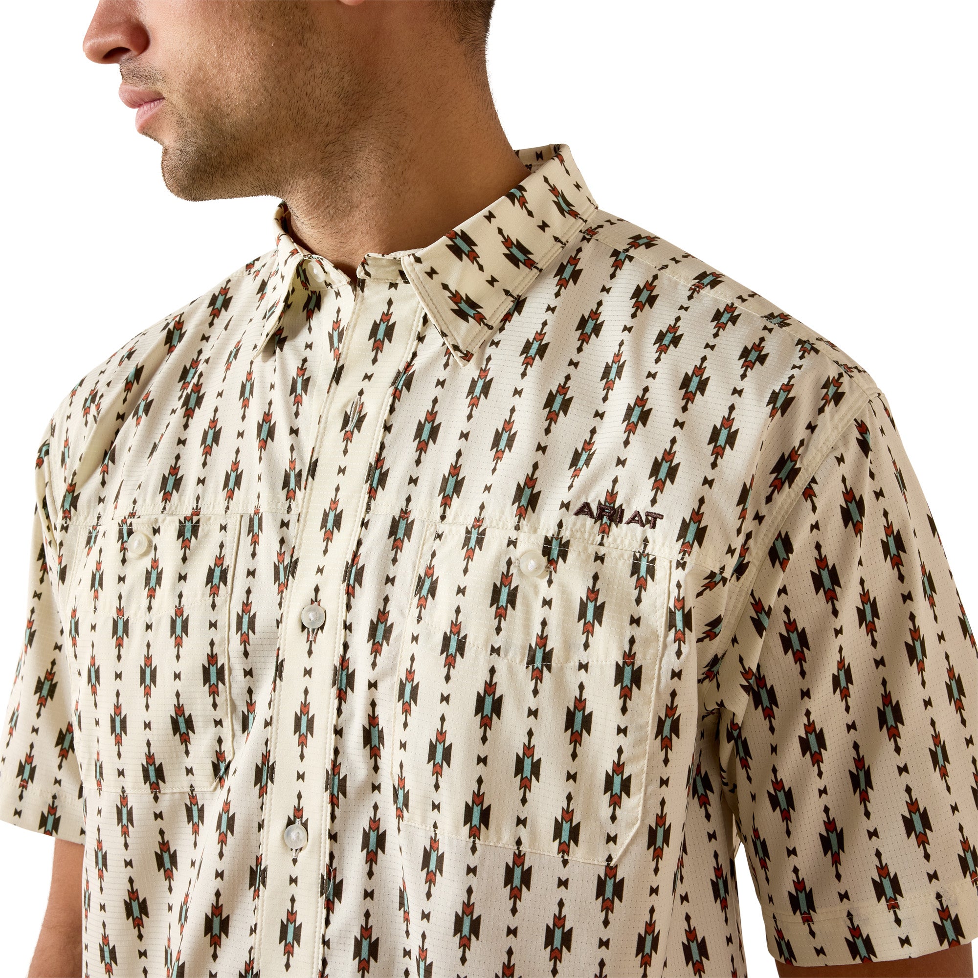 Chemise Ariat Homme – Printed 360 Airflow Classic Fit Sandshell
