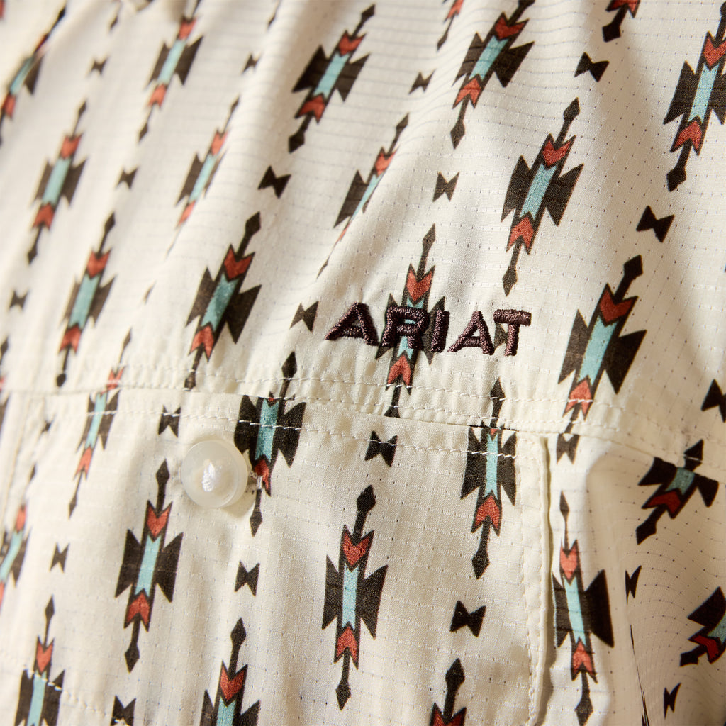 Chemise Ariat Homme – Printed 360 Airflow Classic Fit Sandshell