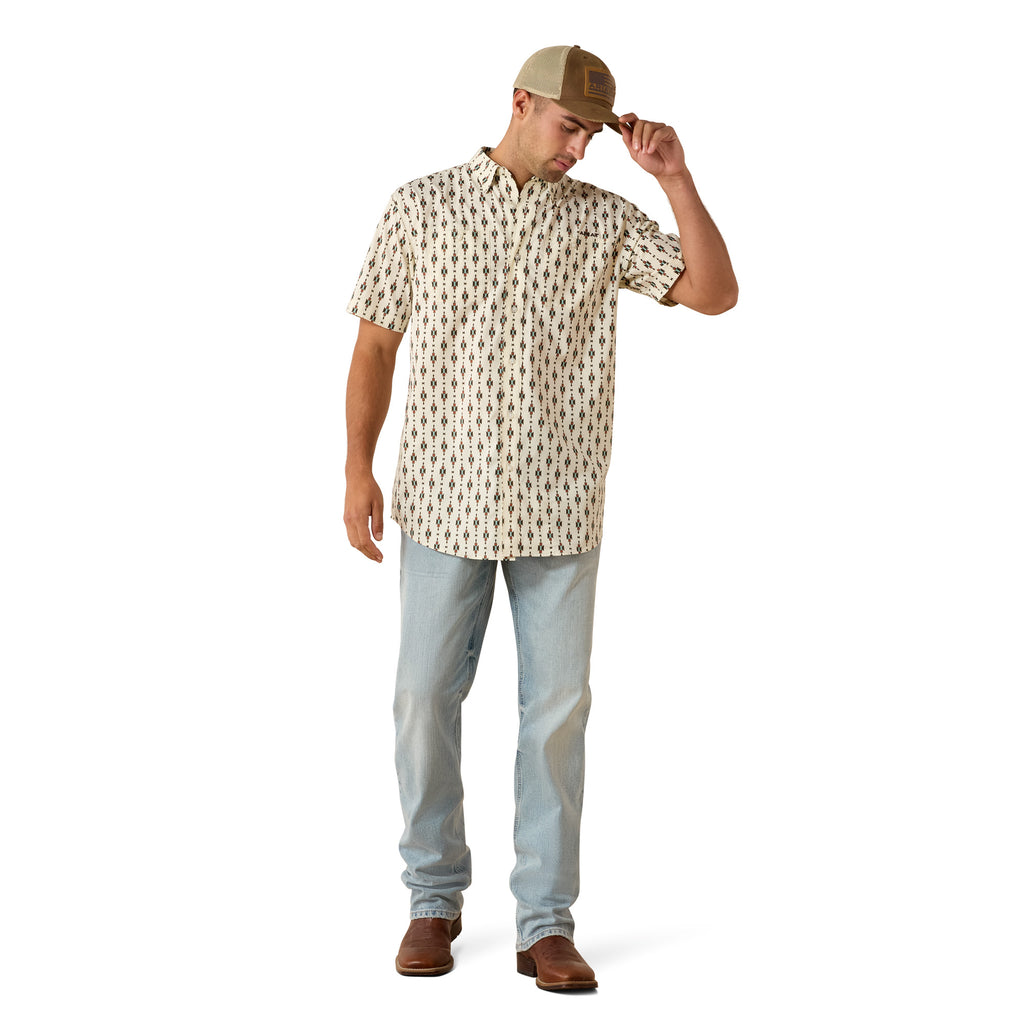 Chemise Ariat Homme – Printed 360 Airflow Classic Fit Sandshell