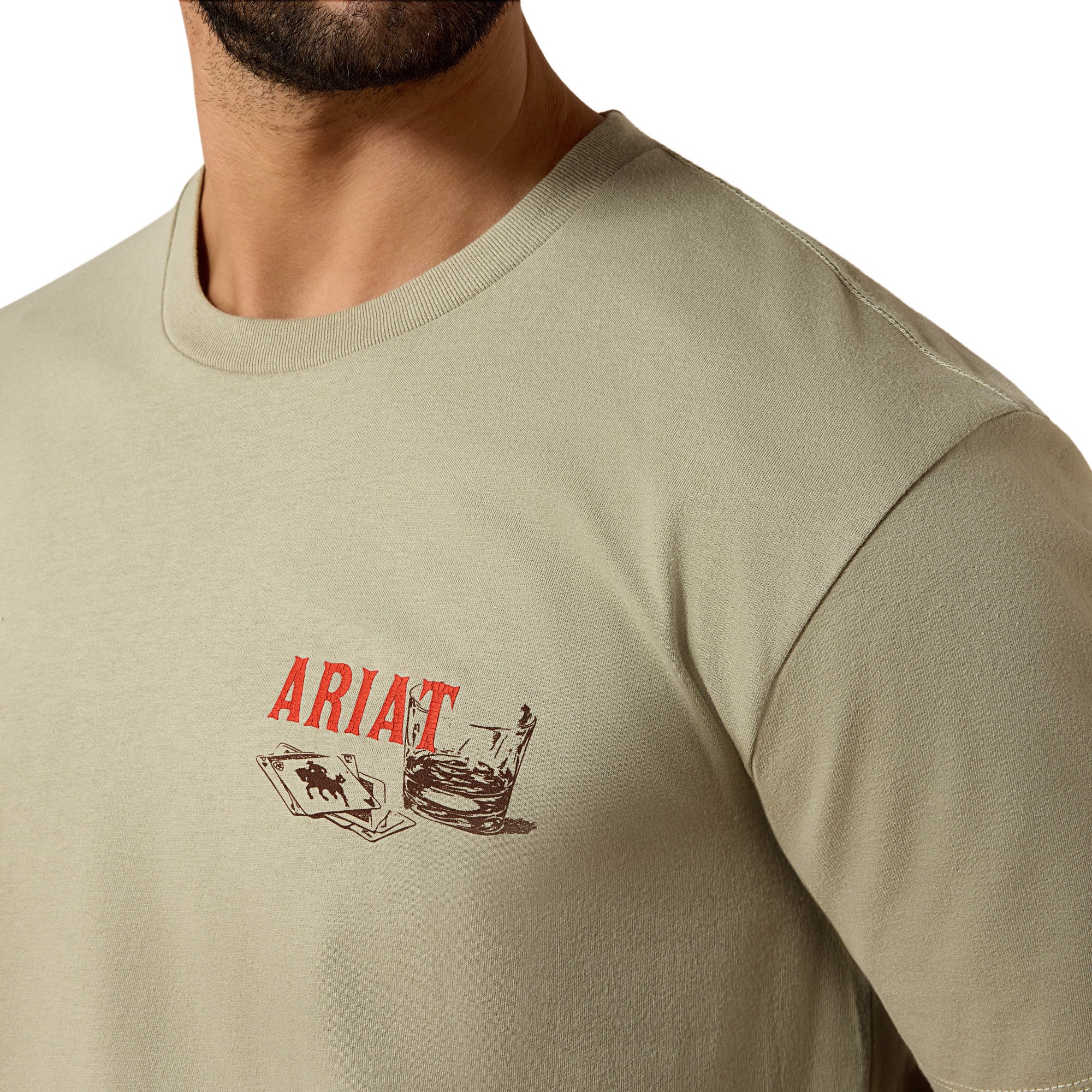 T-shirt Ariat Whiskey Uno - Homme - Elm