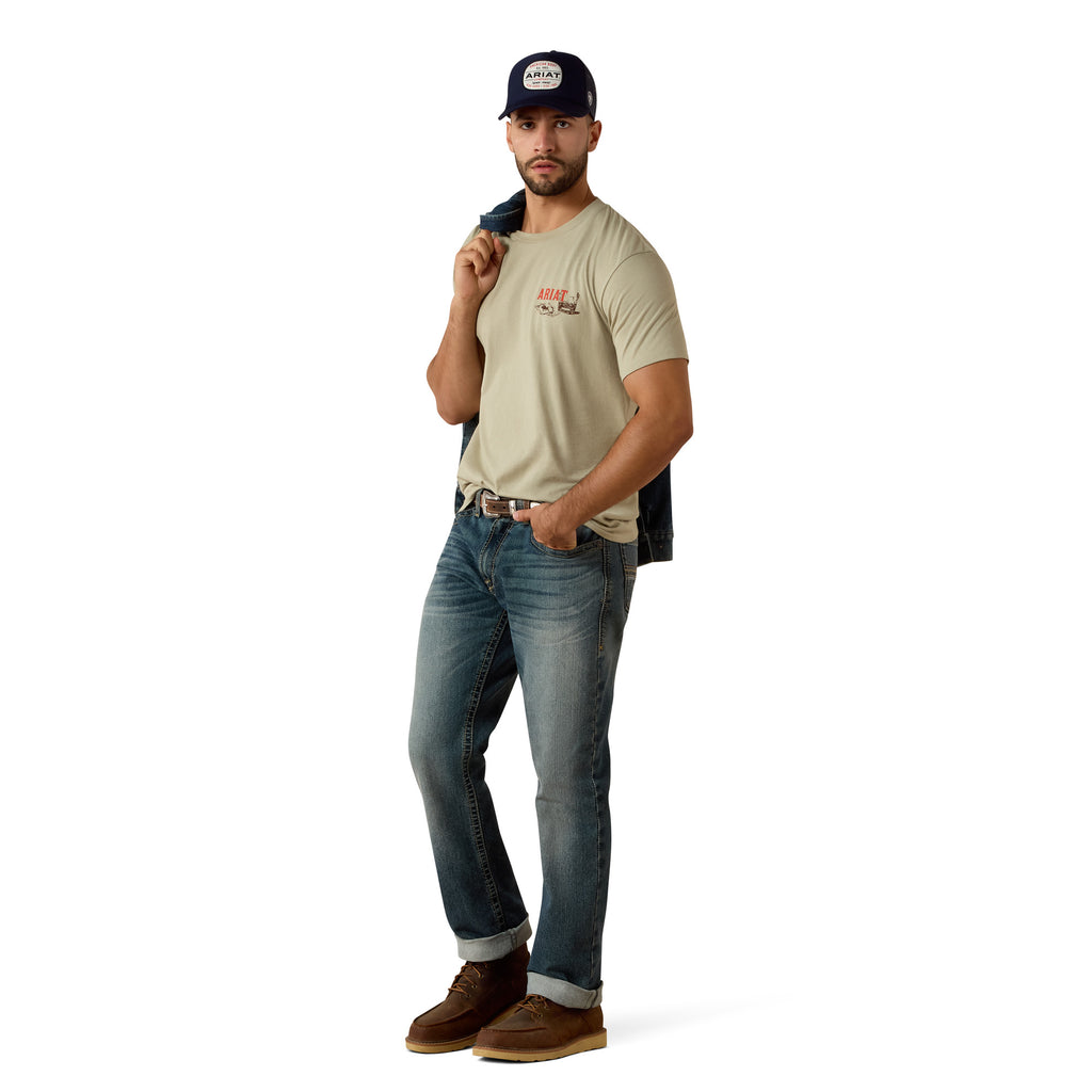 T-shirt Ariat Whiskey Uno - Homme - Elm
