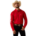 Chemise Ariat Homme – Team Logo Lightweight Twill Fitted Tango Red / White
