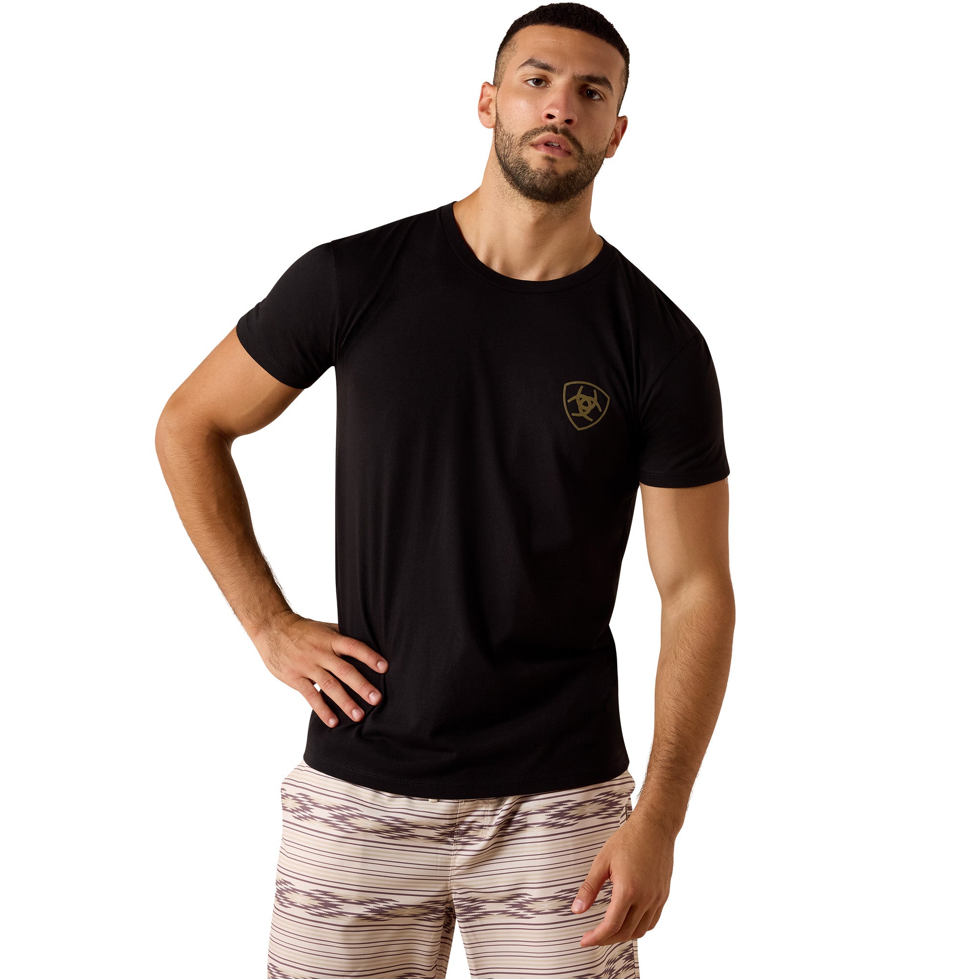 T-shirt Ariat Banner Badge - Homme - Black
