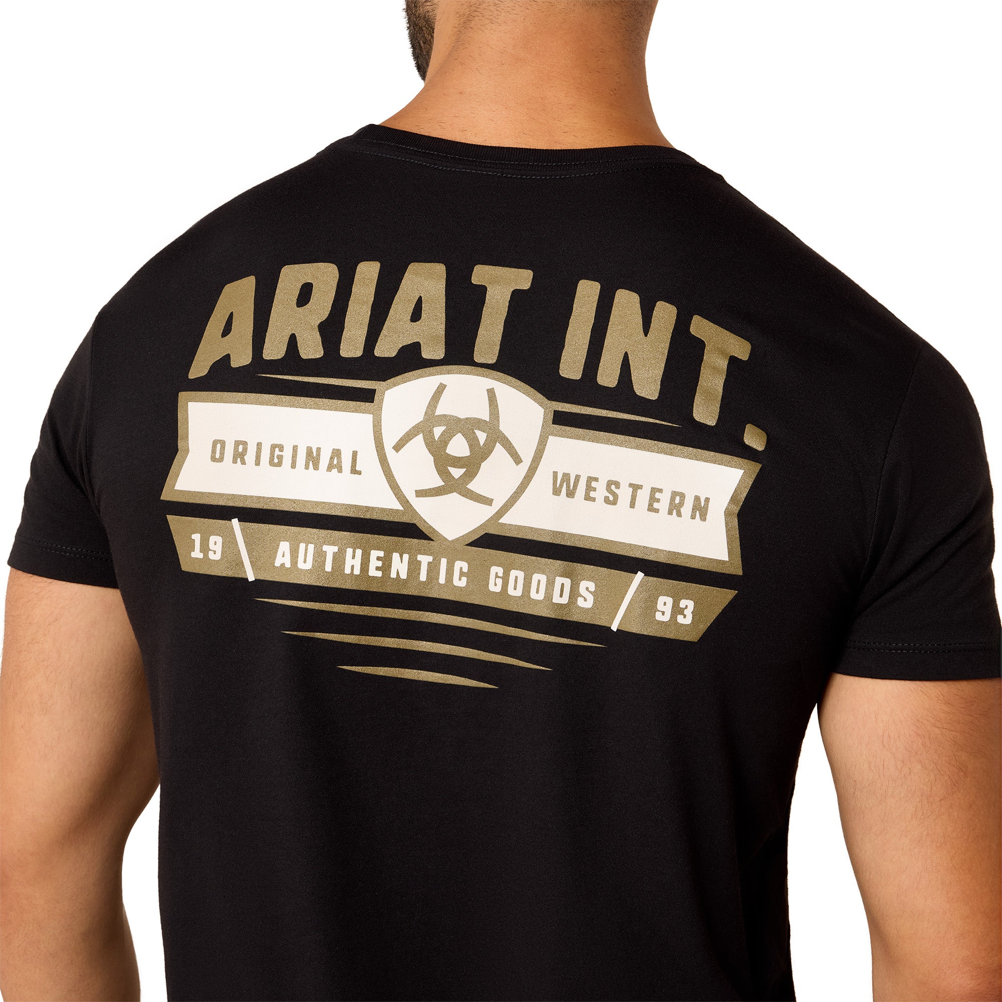 T-shirt Ariat Banner Badge - Homme - Black