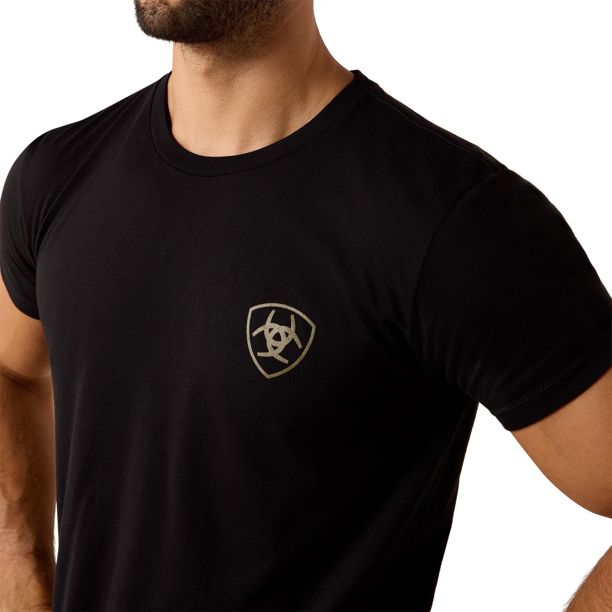 T-shirt Ariat Banner Badge - Homme - Black
