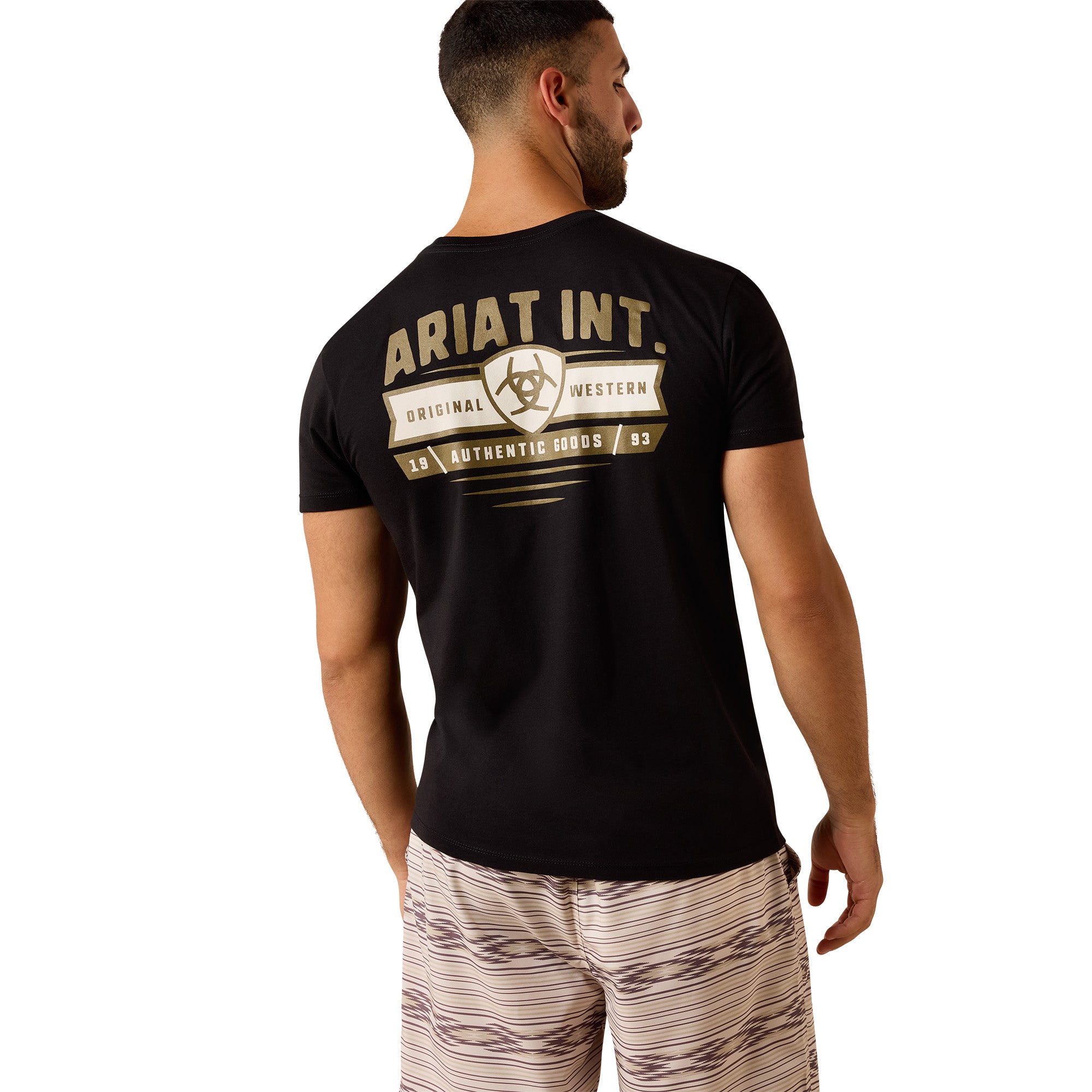T-shirt Ariat Banner Badge - Homme - Black