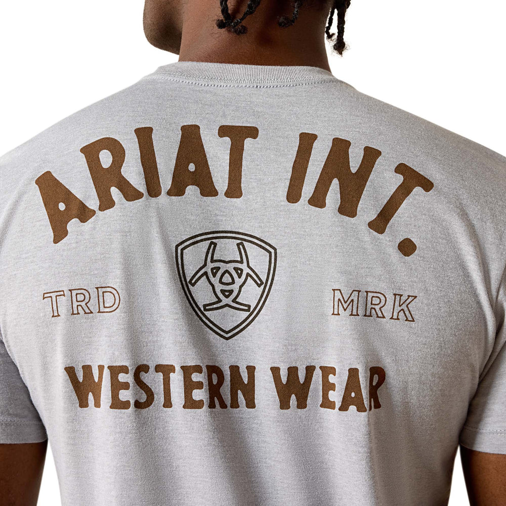 T-shirt Ariat Outline Shop - Homme - Pewter