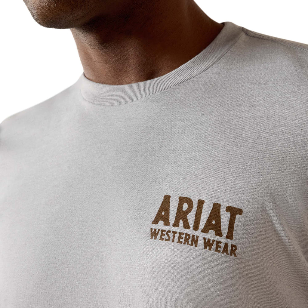 T-shirt Ariat Outline Shop - Homme - Pewter